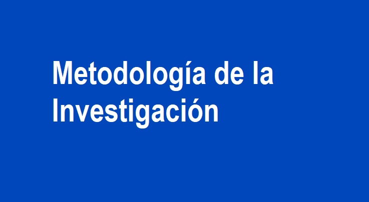 Metodología  de la investigación