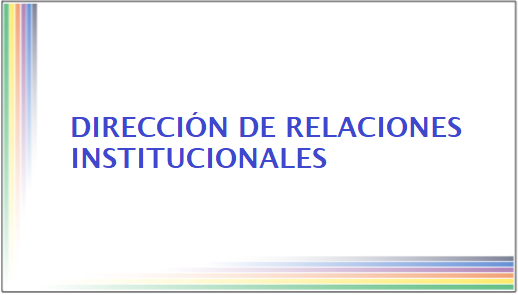 Recursos - Dirección de Relaciones Institucionales